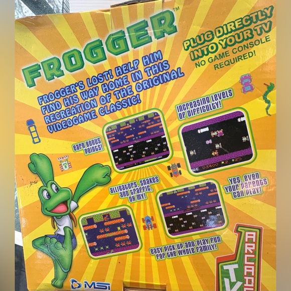 NEW Frogger Classic Plug & Play TV Game Joystick Complete in Box